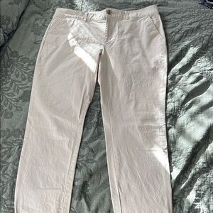 Banana Republic Cream Straight Leg Pants